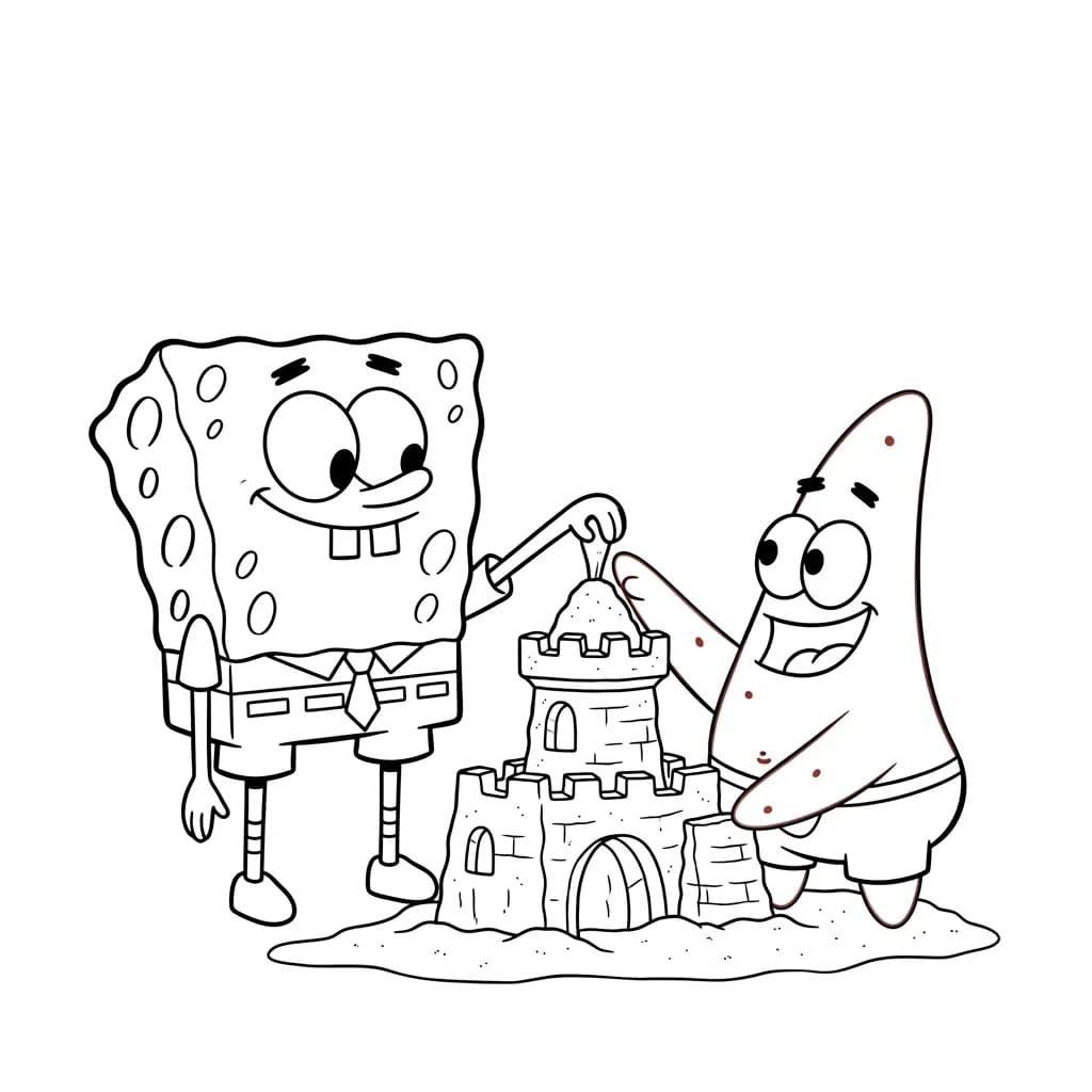 Desenhos do Bob Esponja para Colorir e Imprimir