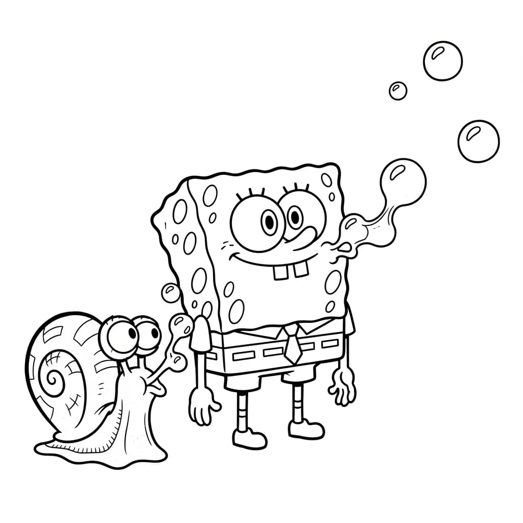 Desenhos do Bob Esponja para Colorir e Imprimir