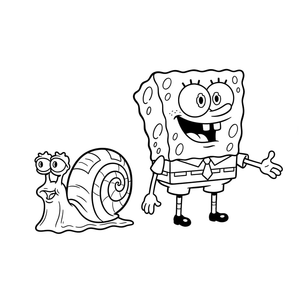 Desenhos do Bob Esponja para Colorir e Imprimir
