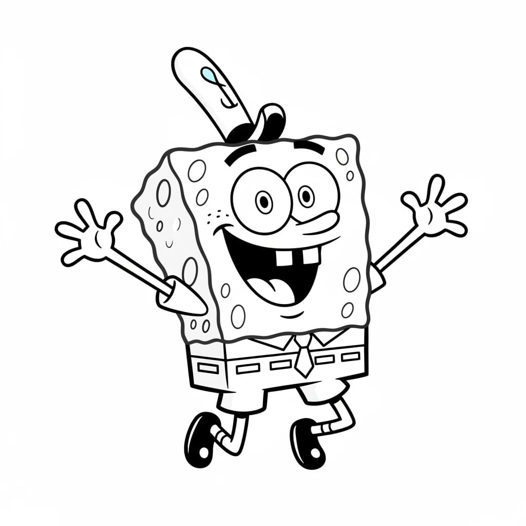 Desenhos do Bob Esponja para Colorir e Imprimir