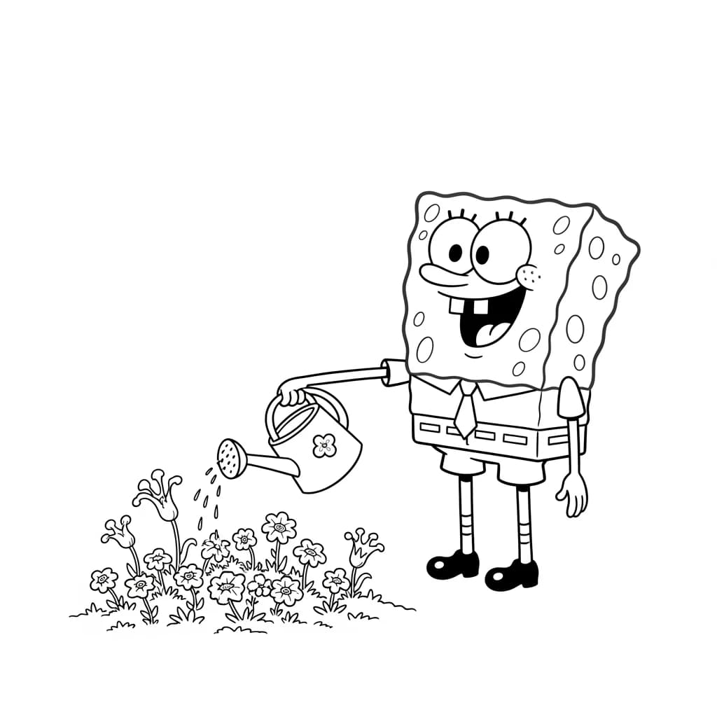 Desenhos do Bob Esponja para Colorir e Imprimir