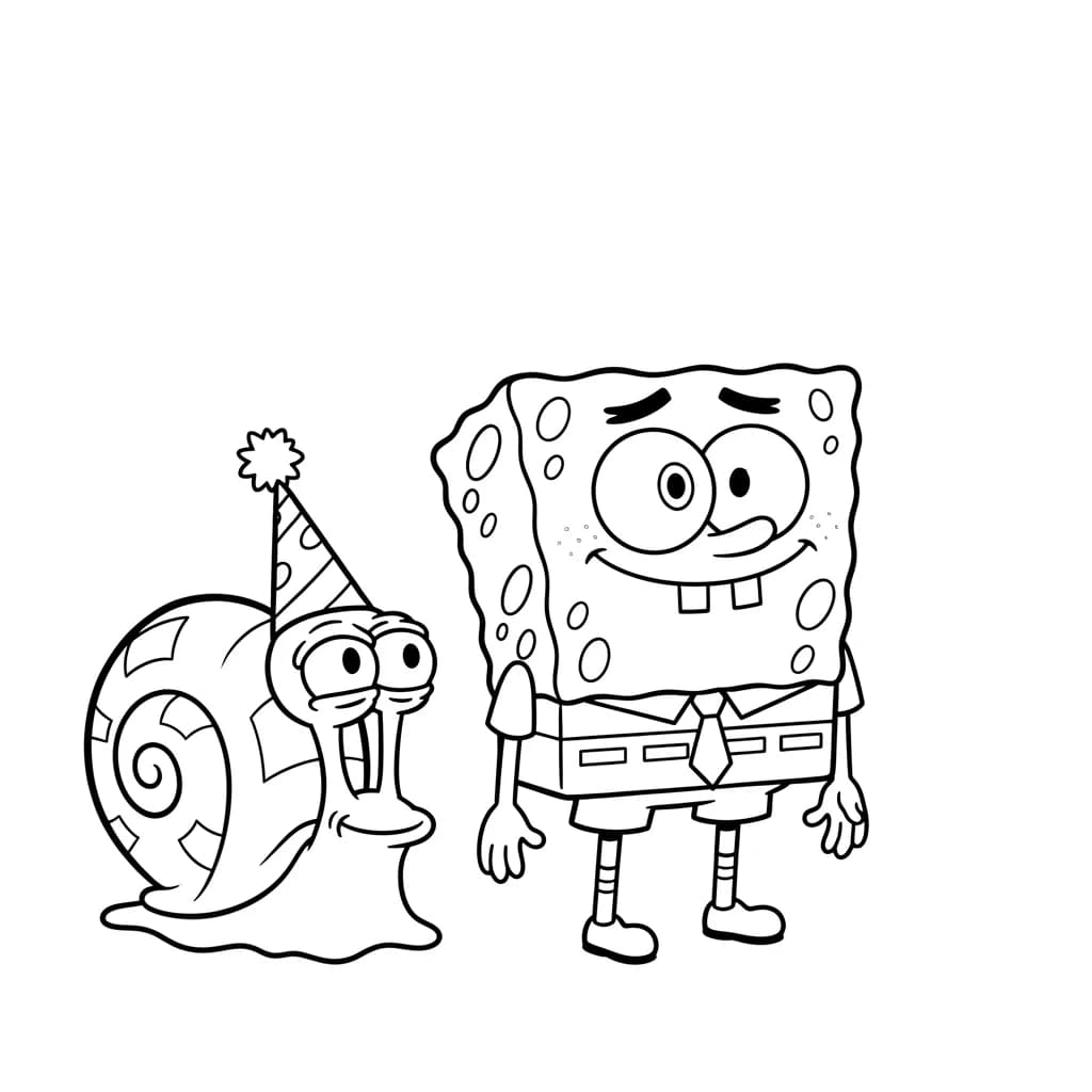 Desenhos do Bob Esponja para Colorir e Imprimir