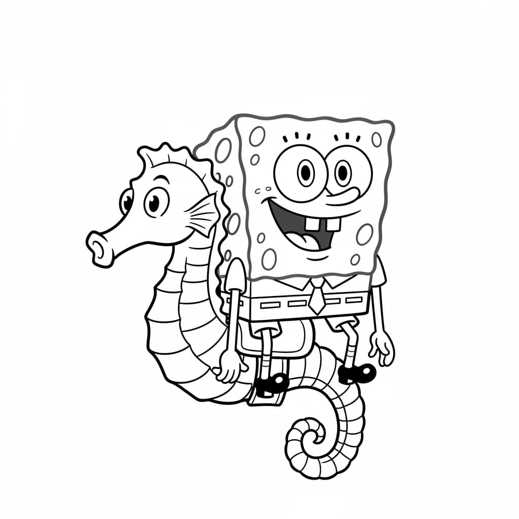 Desenhos do Bob Esponja para Colorir e Imprimir