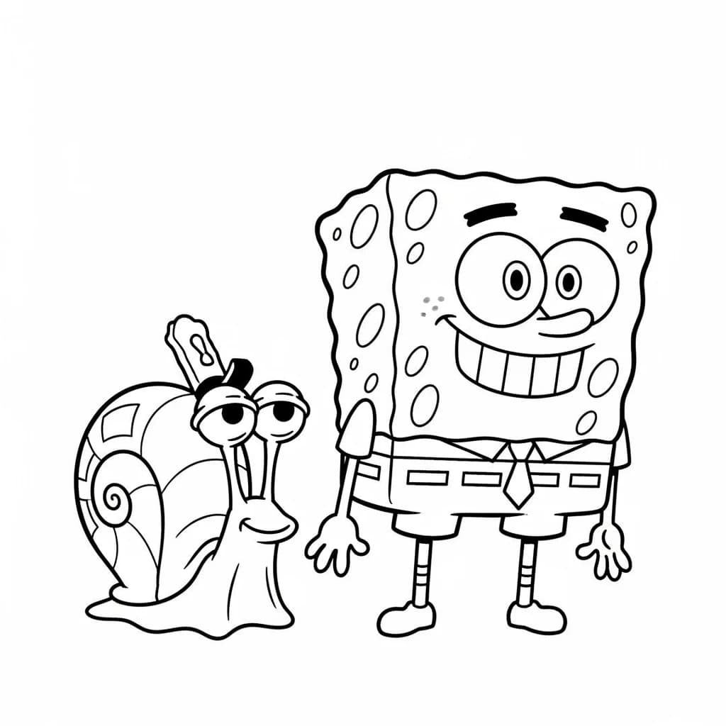 Desenhos do Bob Esponja para Colorir e Imprimir