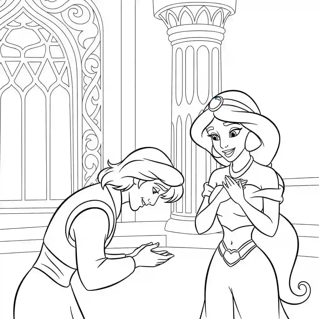 Desenhos da Jasmine para Colorir