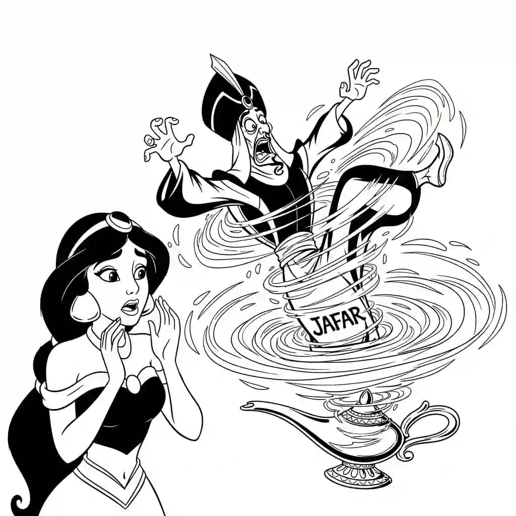 Desenhos da Jasmine para Colorir