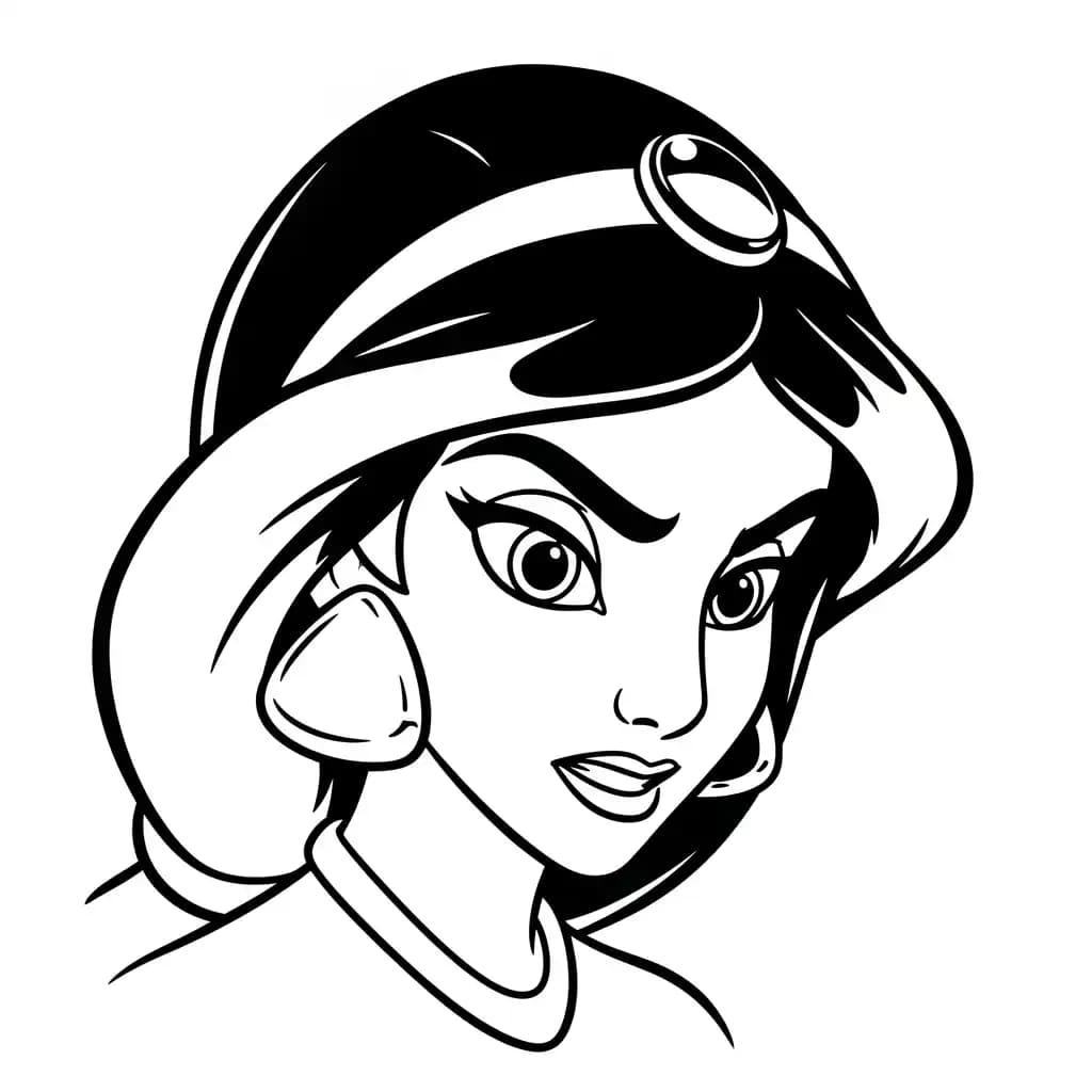Desenhos da Jasmine para Colorir