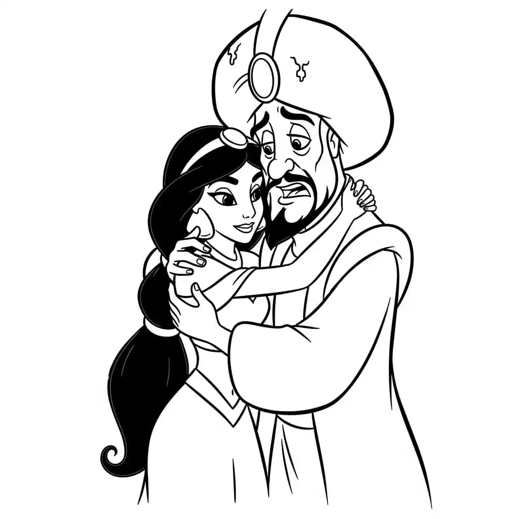 Desenhos da Jasmine para Colorir