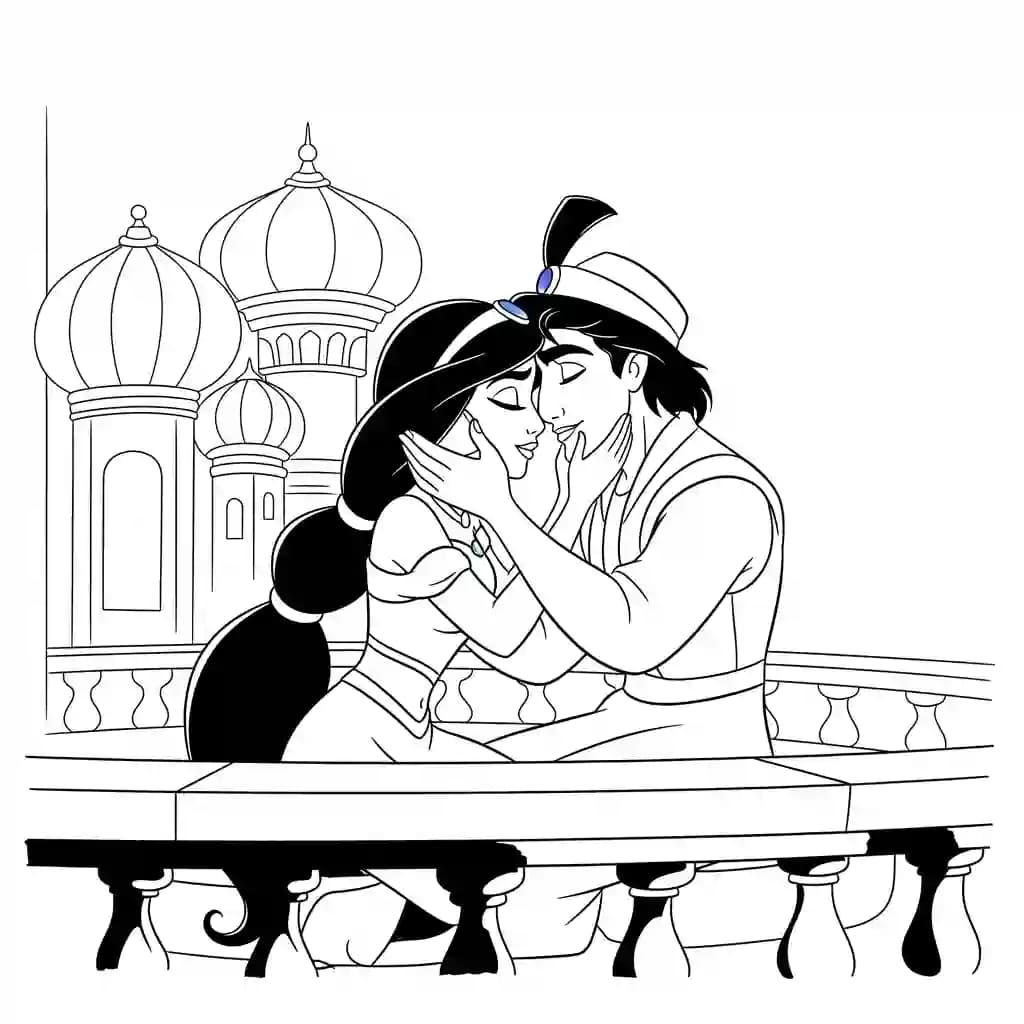 Desenhos da Jasmine para Colorir
