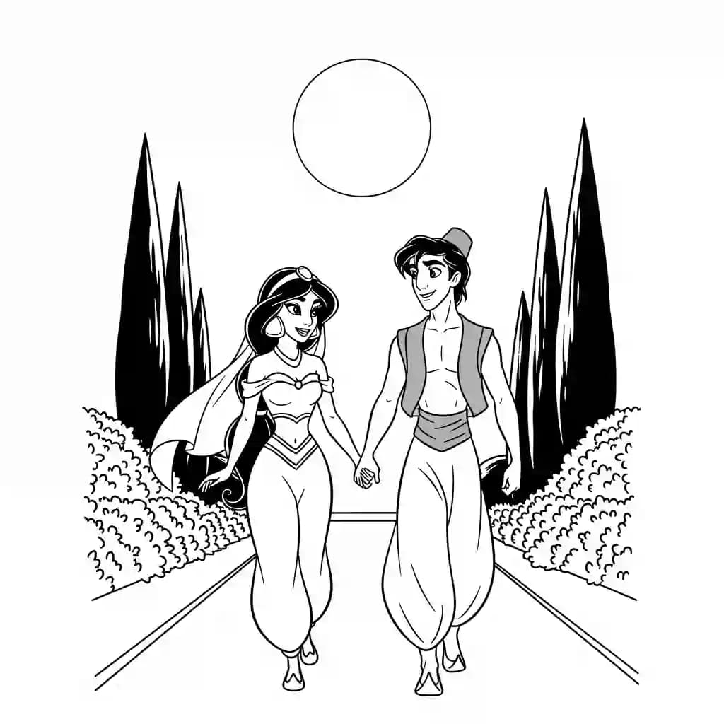 Desenhos da Jasmine para Colorir