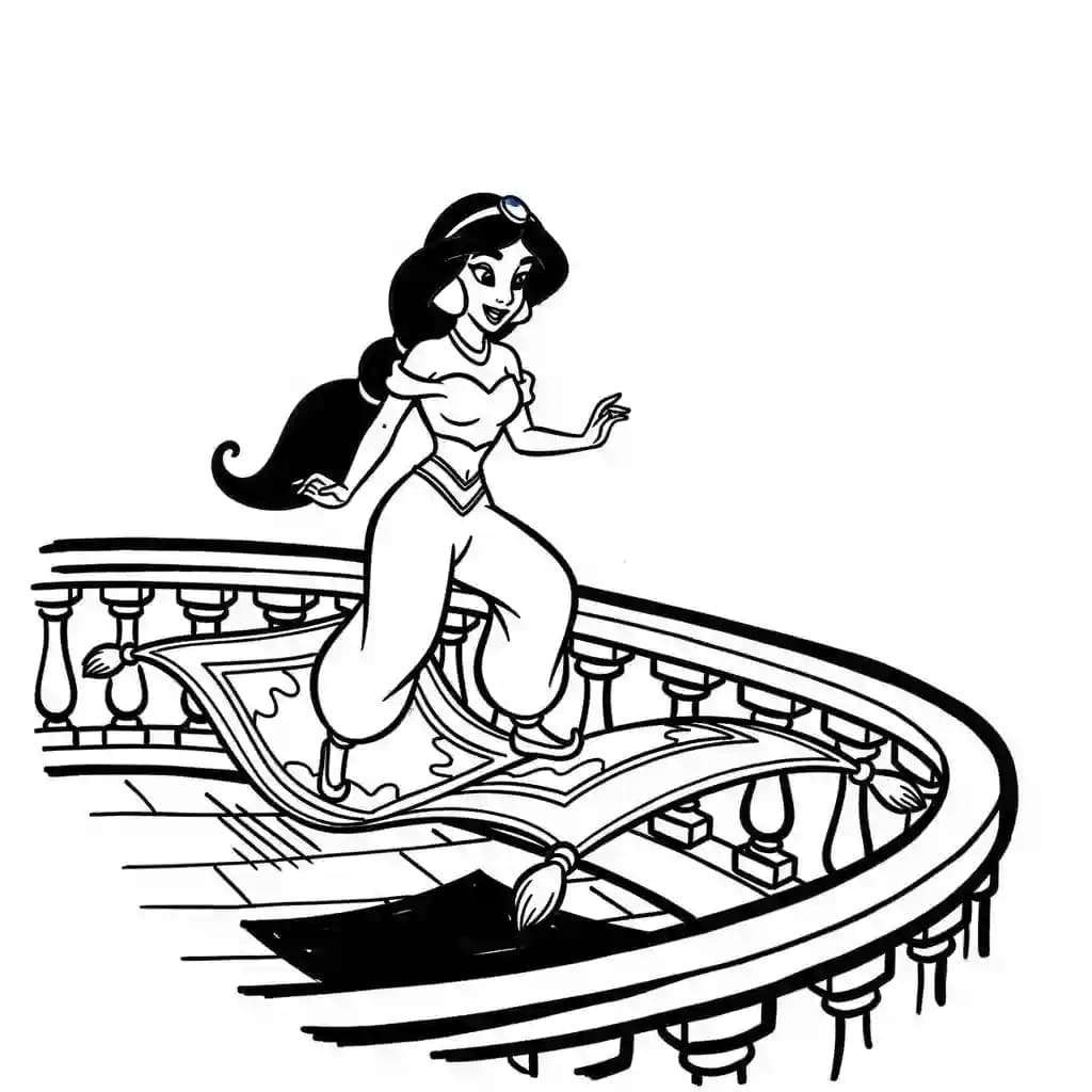 Desenhos da Jasmine para Colorir
