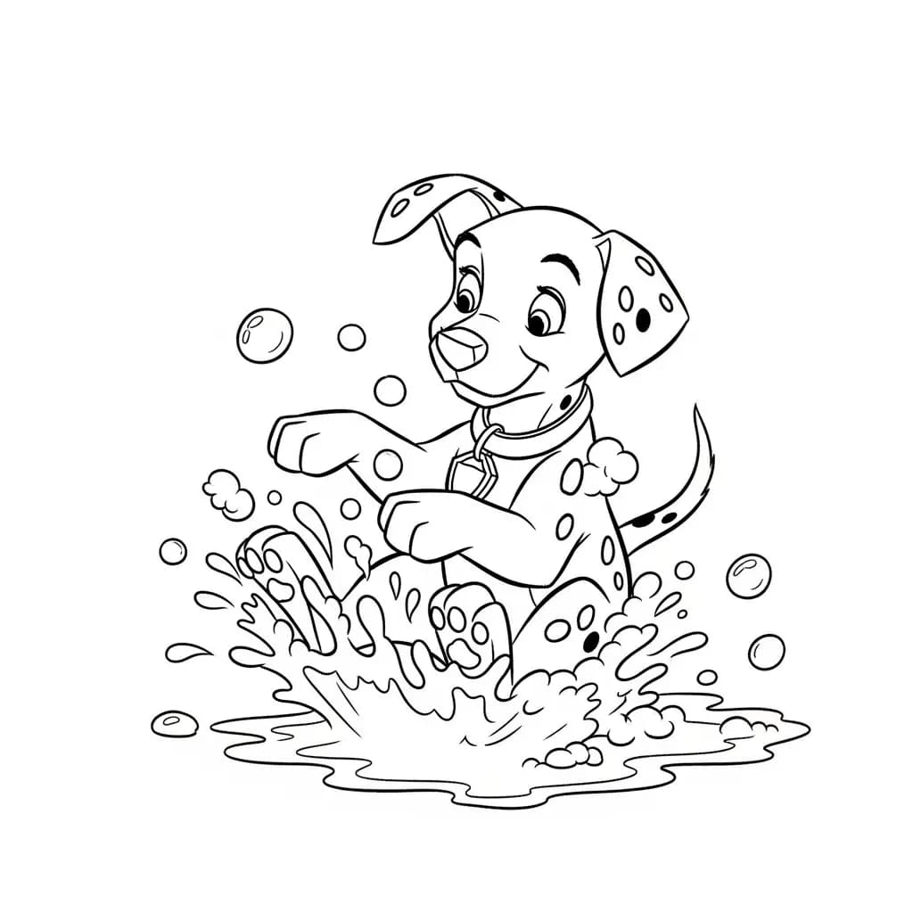 Desenhos de 101 Dálmatas para Colorir
