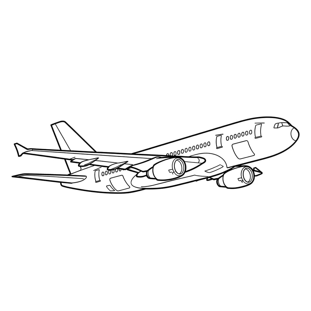 Desenhos de Avião para Colorir