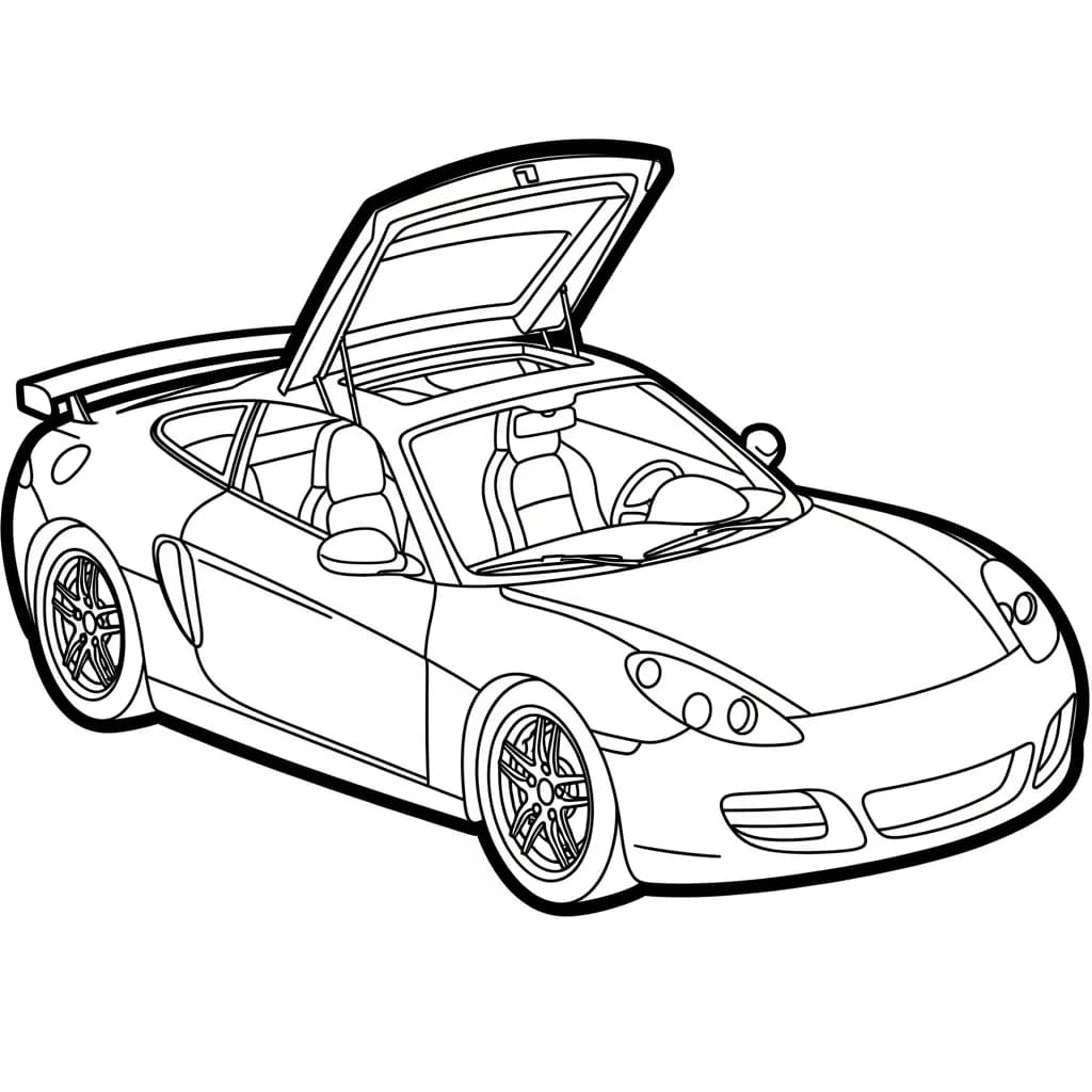 Desenhos de Carros para Imprimir e Colorir