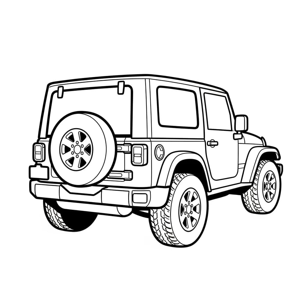 Desenhos de Carros para Imprimir e Colorir