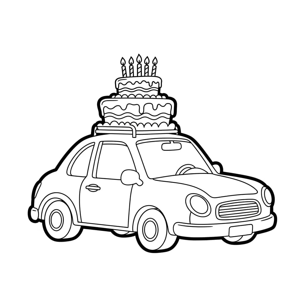 Desenhos de Carros para Imprimir e Colorir