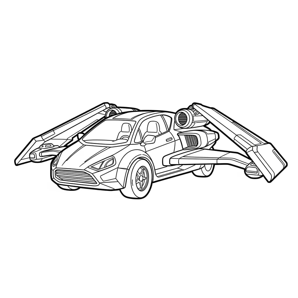 Desenhos de Carros para Imprimir e Colorir