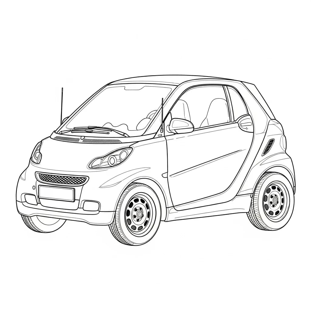 Desenhos de Carros para Imprimir e Colorir