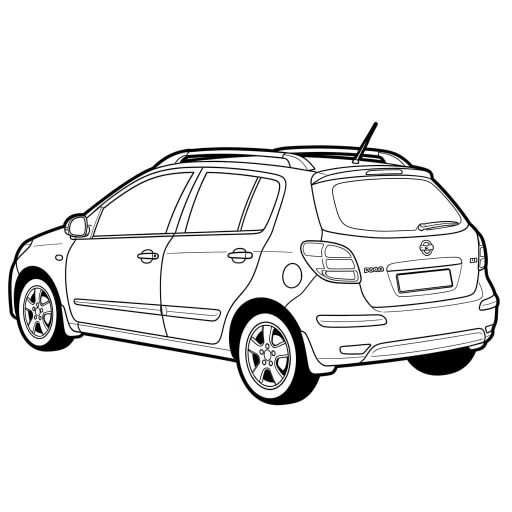 Desenhos de Carros para Imprimir e Colorir