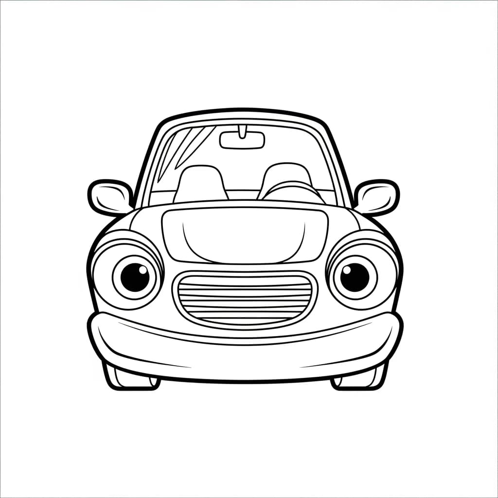 Desenhos de Carros para Imprimir e Colorir