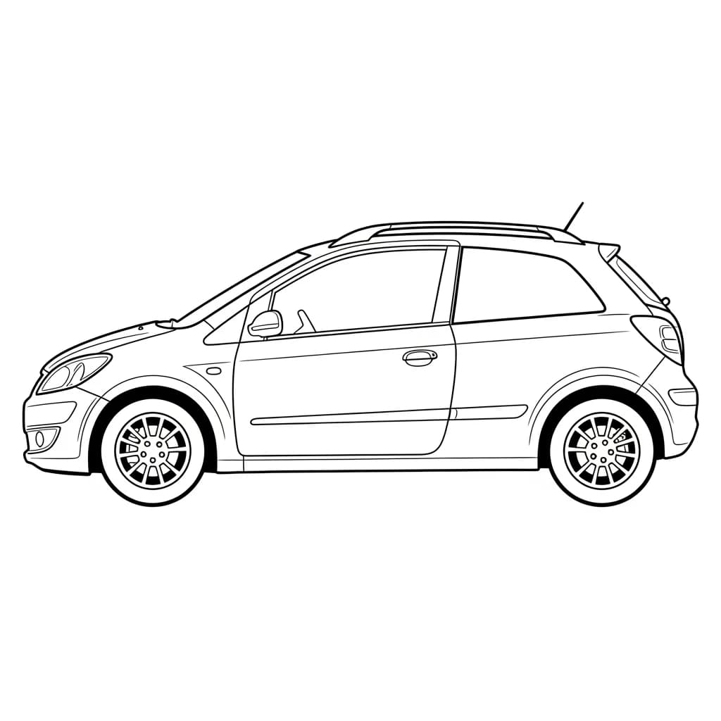 Desenhos de Carros para Imprimir e Colorir