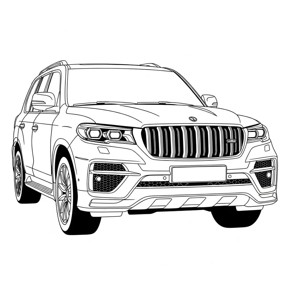 Desenhos de Carros para Imprimir e Colorir