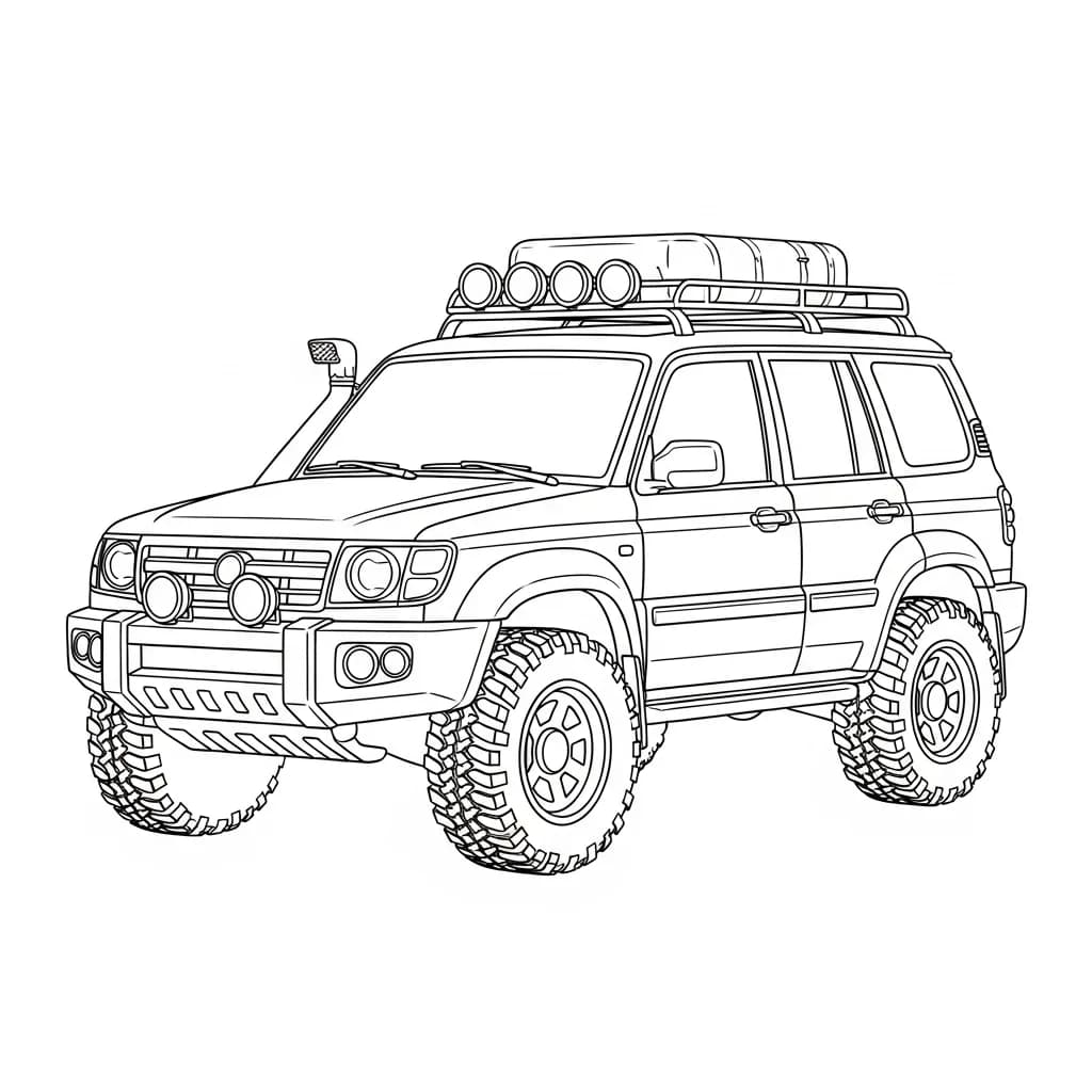 Desenhos de Carros para Imprimir e Colorir