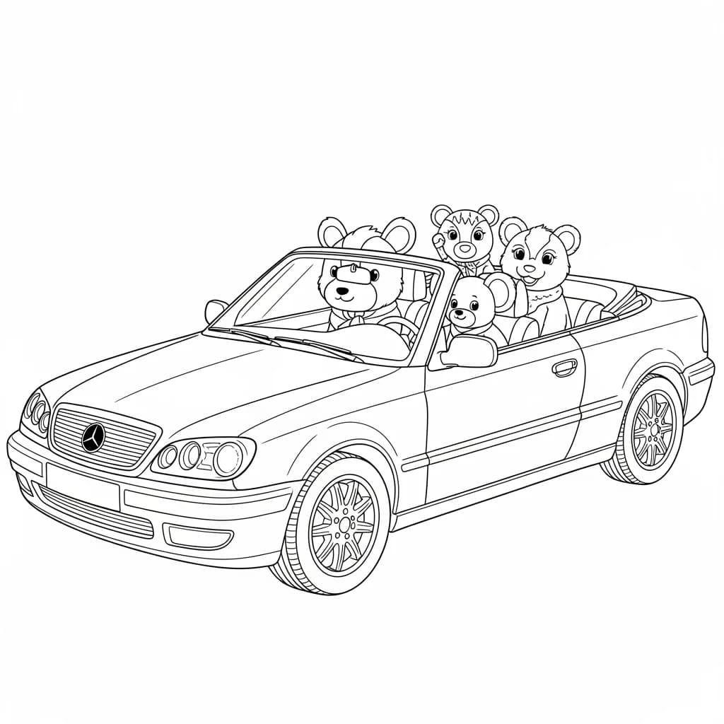 Desenhos de Carros para Imprimir e Colorir