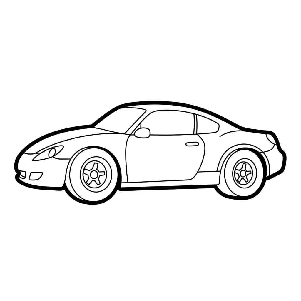 Desenhos de Carros para Imprimir e Colorir
