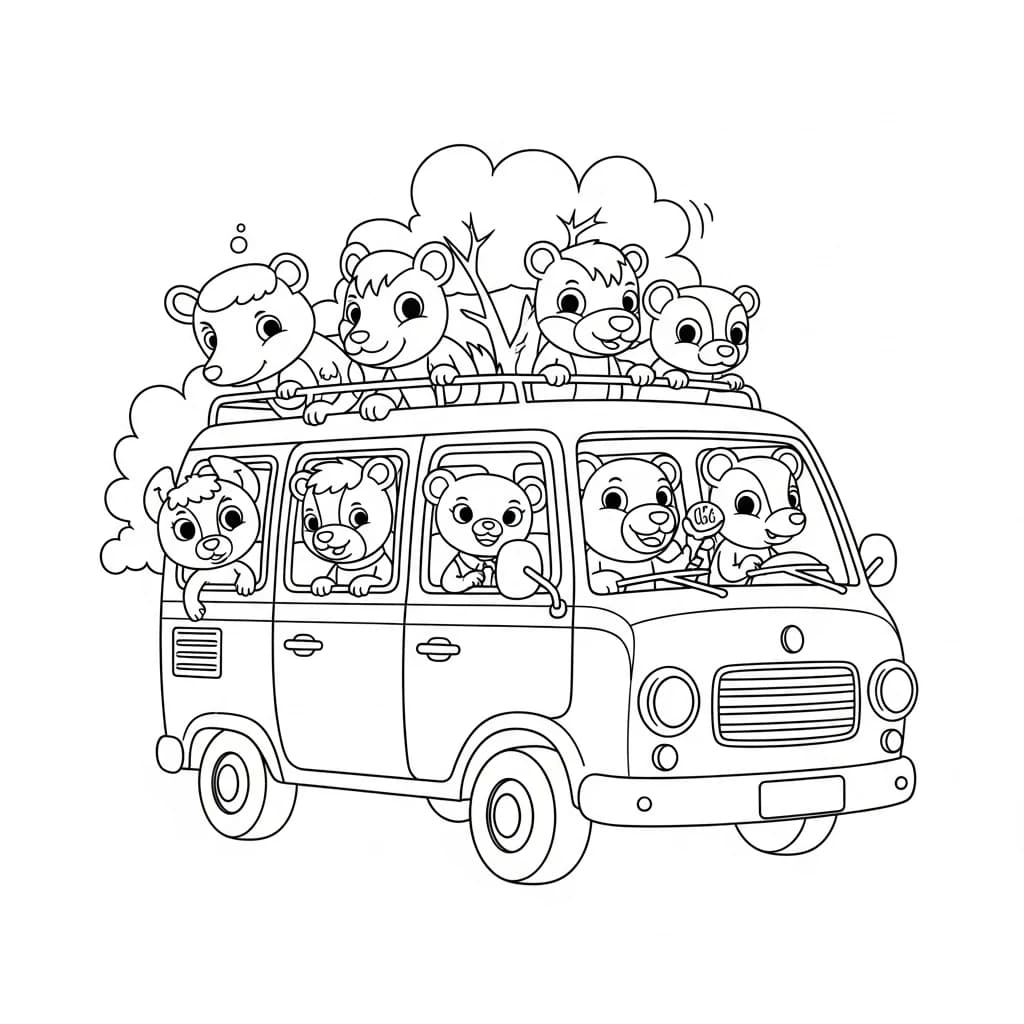 Desenhos de Carros para Imprimir e Colorir