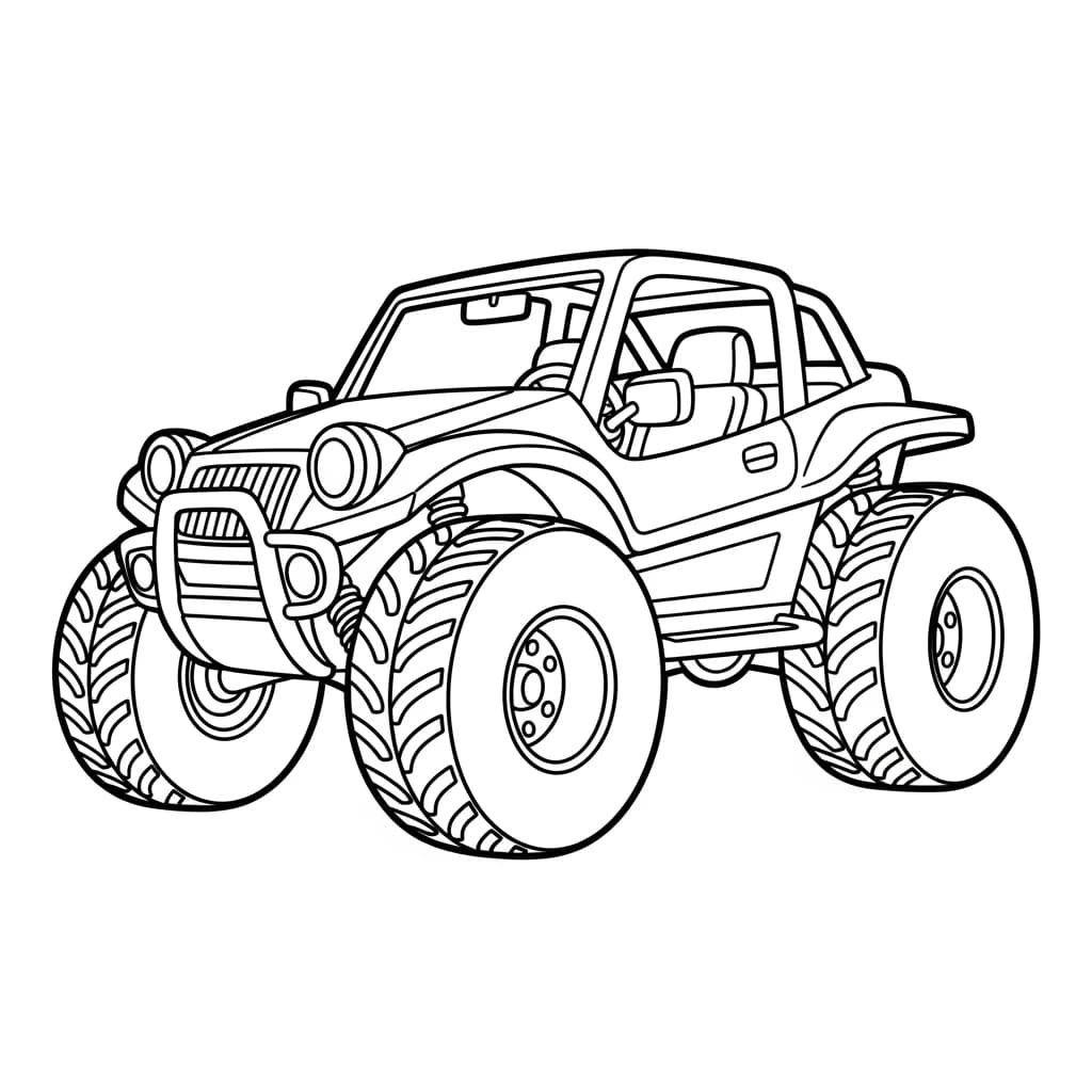 Desenhos de Carros para Imprimir e Colorir