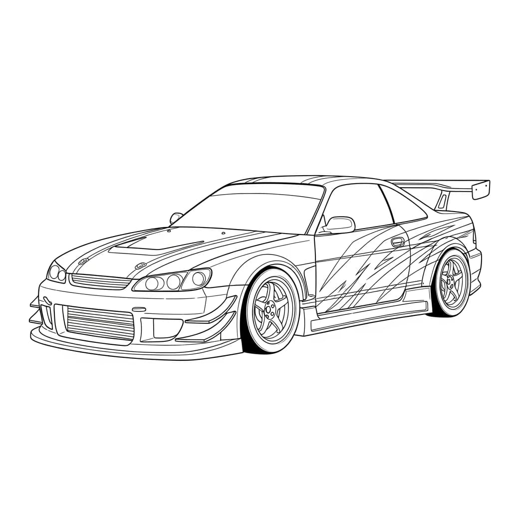 Desenhos de Carros para Imprimir e Colorir