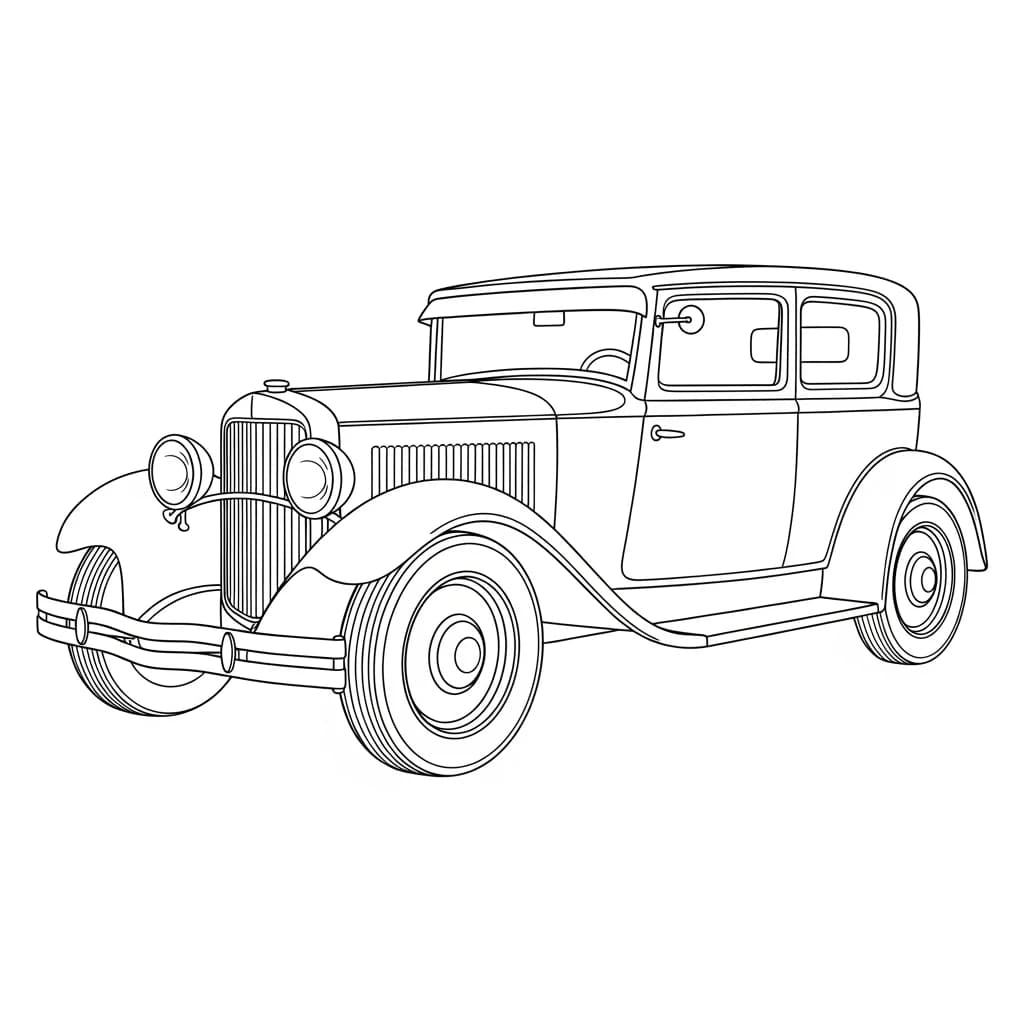 Desenhos de Carros para Imprimir e Colorir