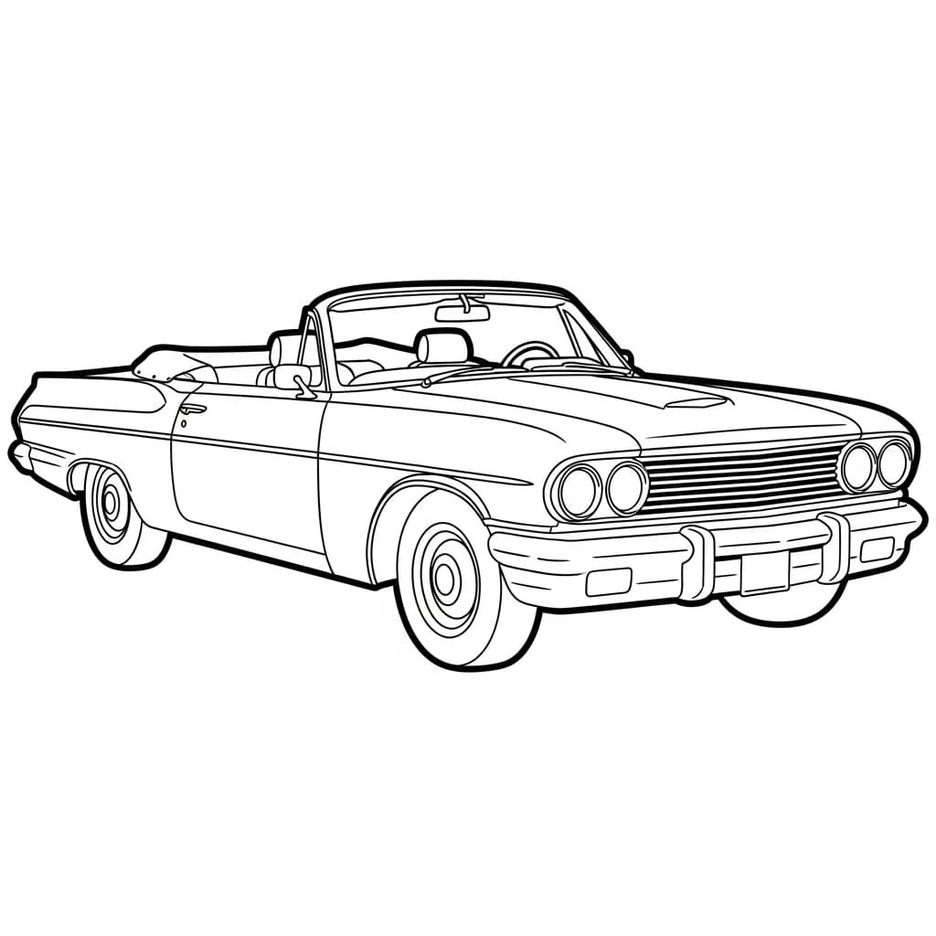 Desenhos de Carros para Imprimir e Colorir
