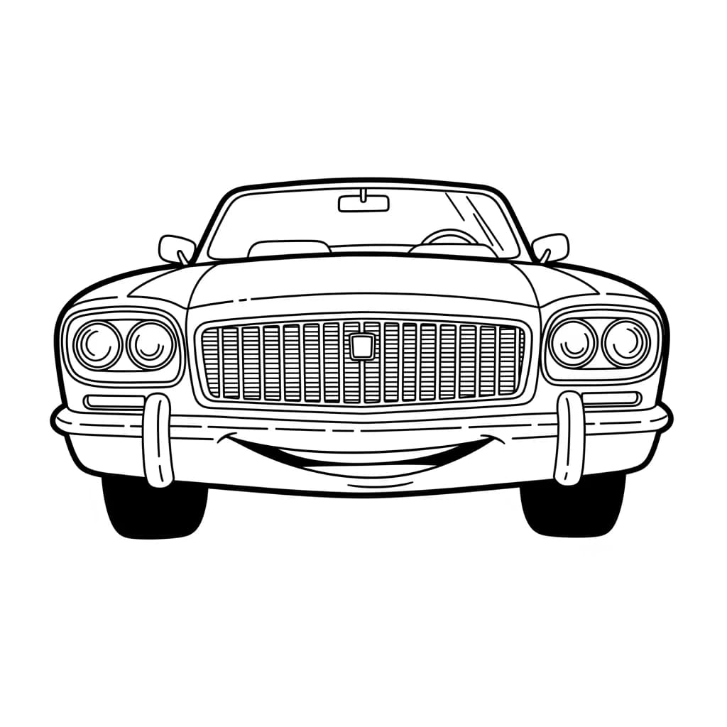 Desenhos de Carros para Imprimir e Colorir