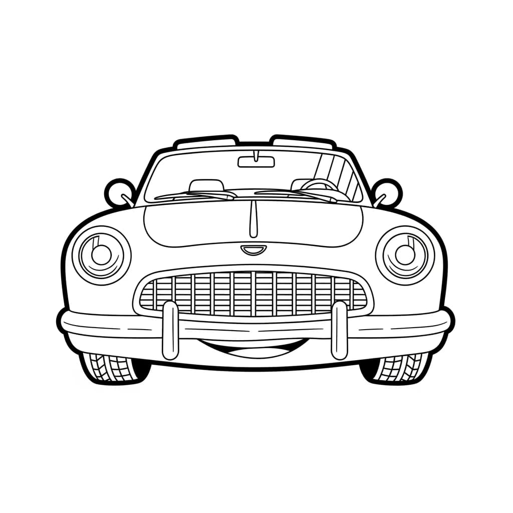Desenhos de Carros para Imprimir e Colorir