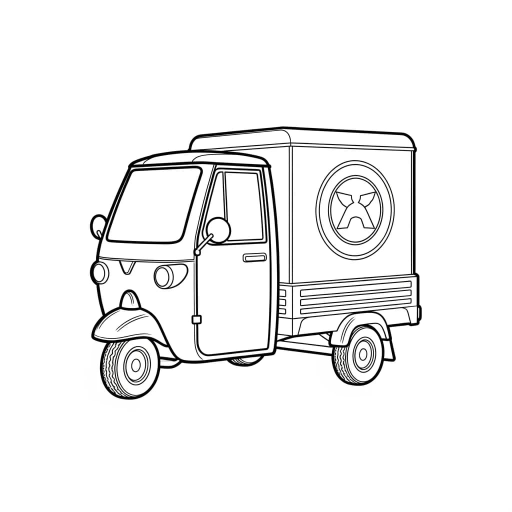 Desenhos de Carros para Imprimir e Colorir