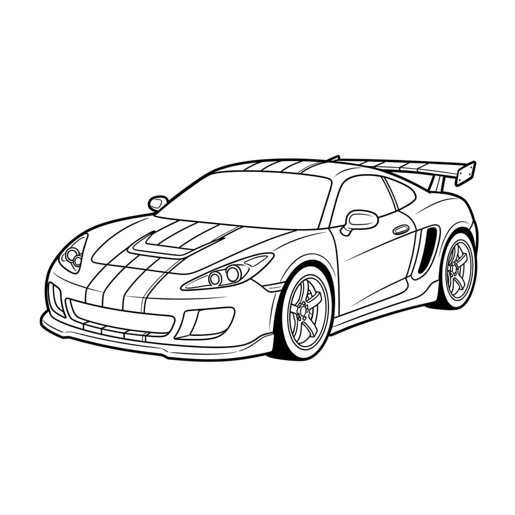 Desenhos de Carros para Imprimir e Colorir