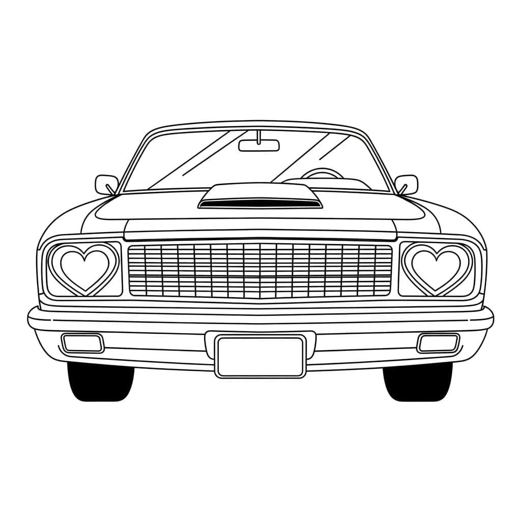 Desenhos de Carros para Imprimir e Colorir