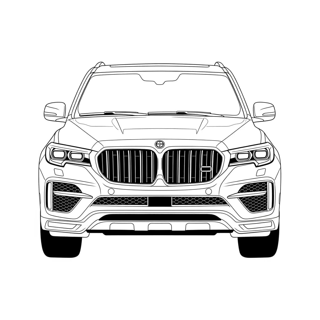 Desenhos de Carros para Imprimir e Colorir
