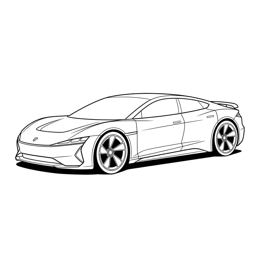 Desenhos de Carros para Imprimir e Colorir