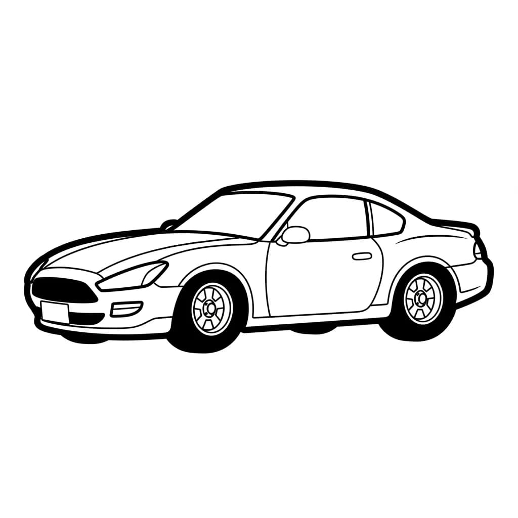 Desenhos de Carros para Imprimir e Colorir