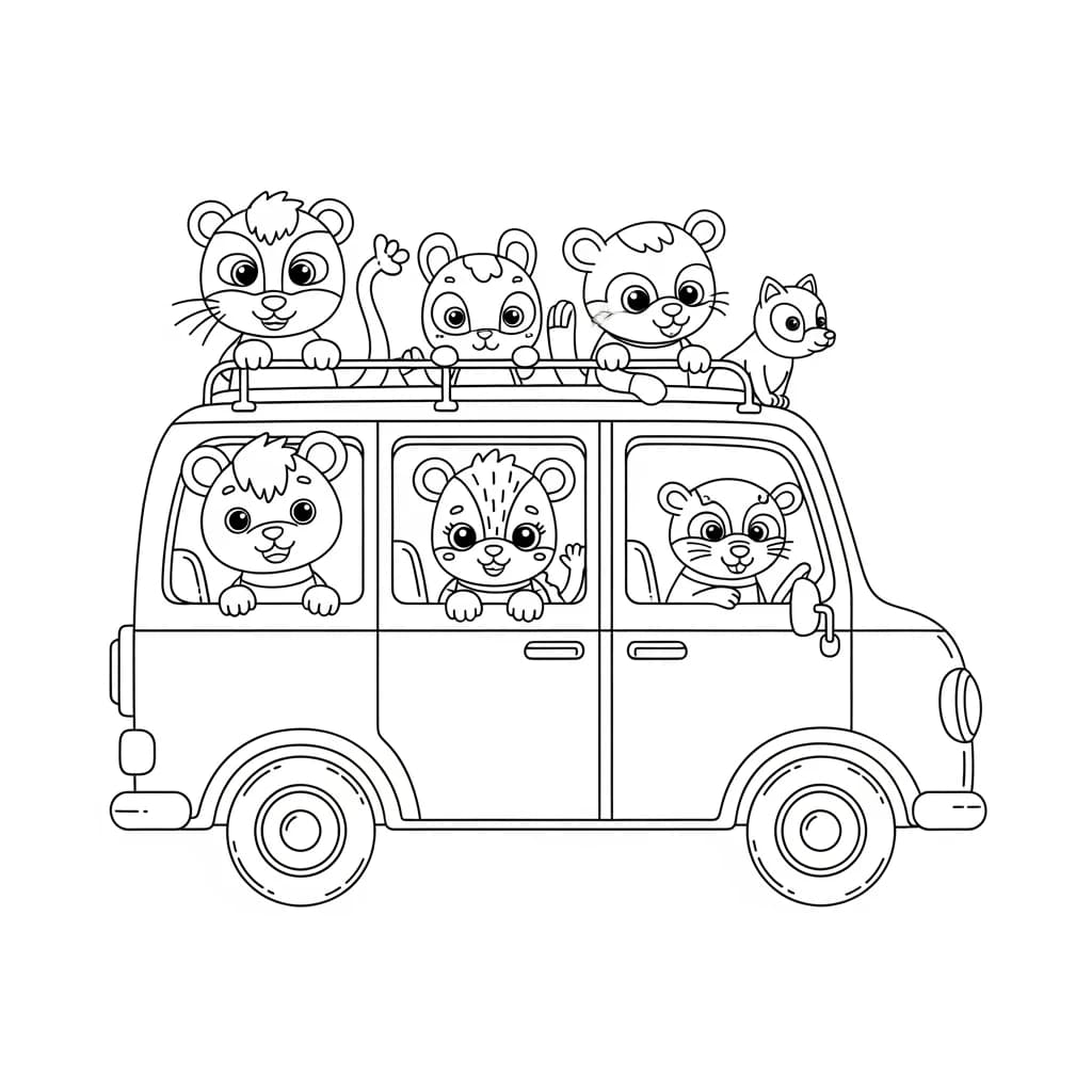 Desenhos de Carros para Imprimir e Colorir
