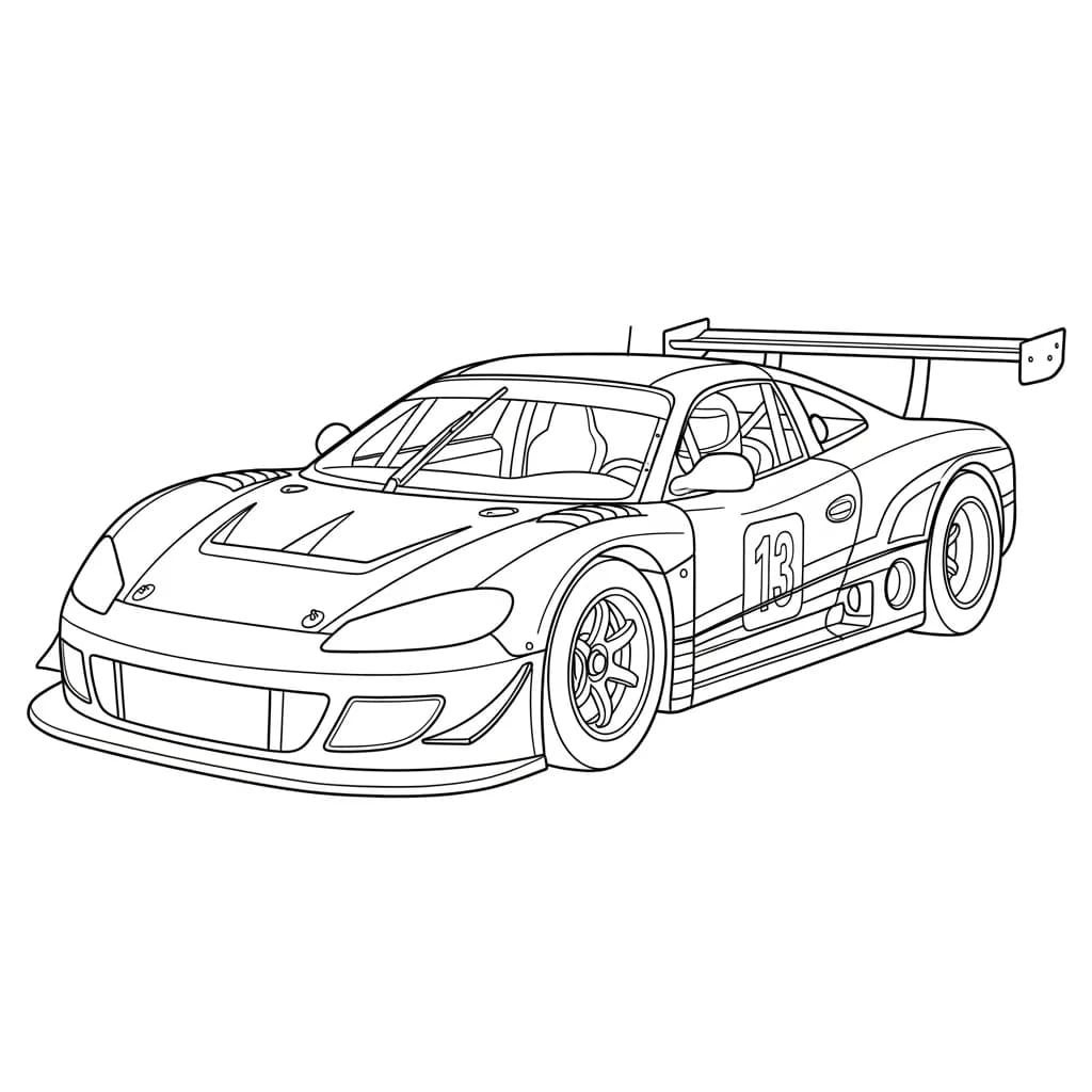Desenhos de Carros para Imprimir e Colorir