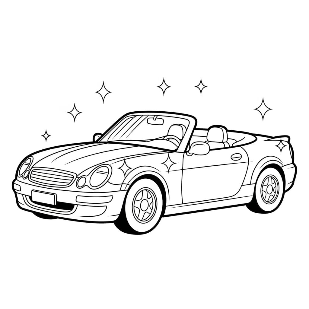 Desenhos de Carros para Imprimir e Colorir