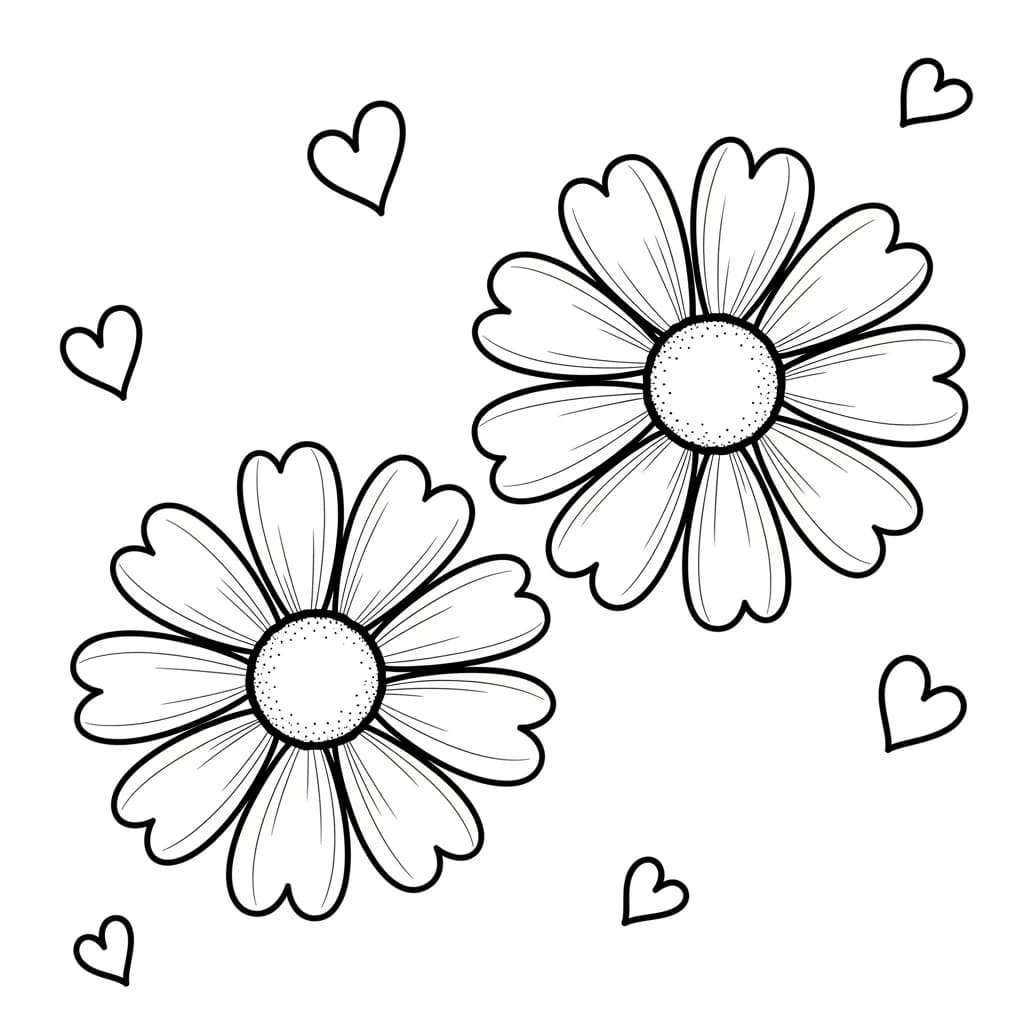 Desenhos de Flores para Colorir – Imprima e Divirta-se