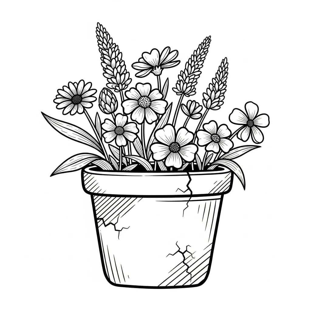 Desenhos de Flores para Colorir – Imprima e Divirta-se