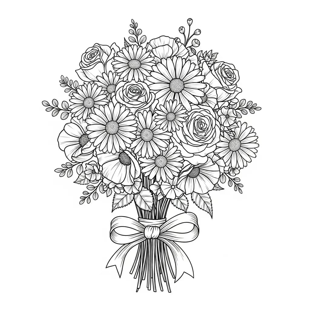 Desenhos de Flores para Colorir – Imprima e Divirta-se