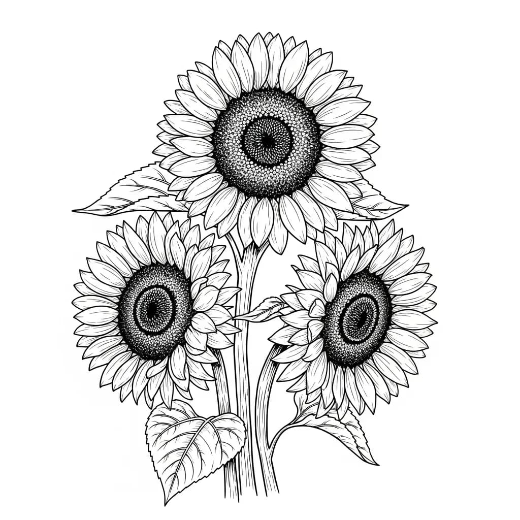 Desenhos de Flores para Colorir – Imprima e Divirta-se