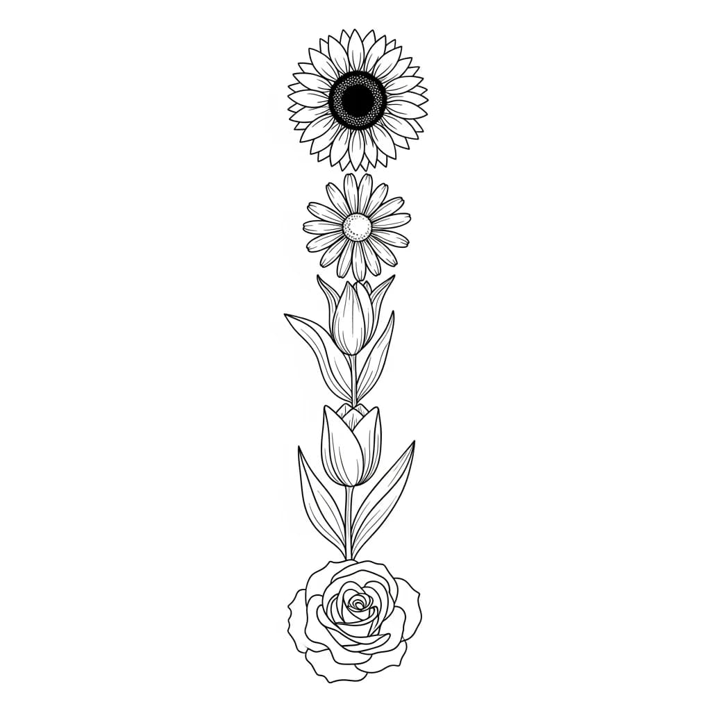 Desenhos de Flores para Colorir – Imprima e Divirta-se